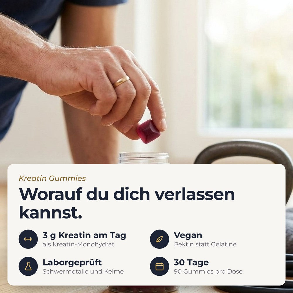 Kreatin Gummies: das Wichtigste auf einen Blick