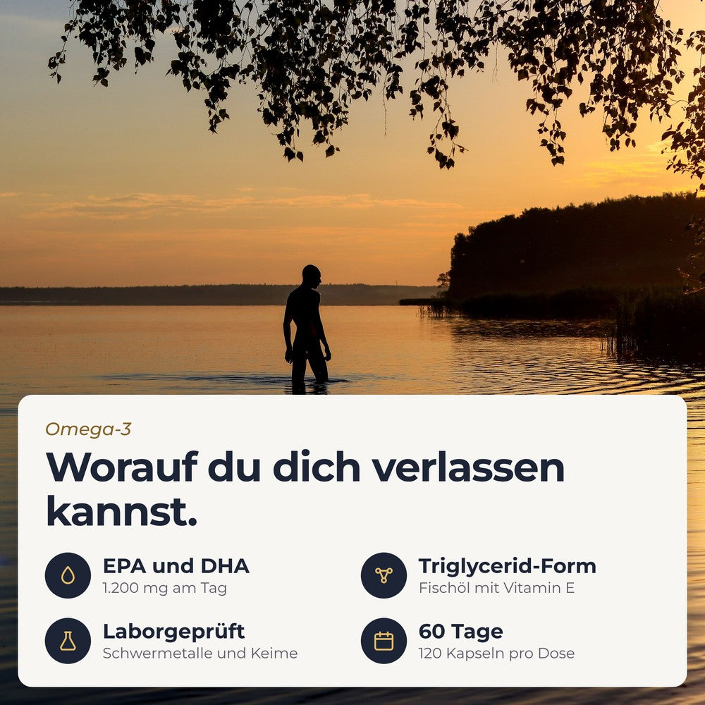 Omega-3 Kapseln: das Wichtigste auf einen Blick