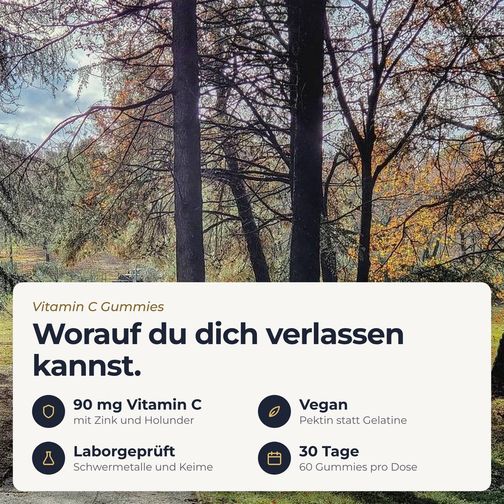 Vitamin C Gummies: das Wichtigste auf einen Blick